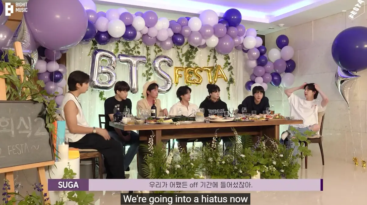 BTS tomar una pausa como grupo y concentrarse en actividades