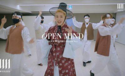 Wonho luce guapo en hanbok para el video de práctica